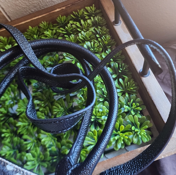 Henri Bendel The Carlyle 2 way Tote Leather Trim Calf Hair Handle - Picture 14 of 16